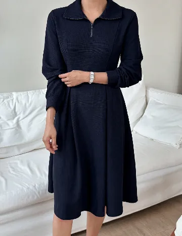 Rochie medie Dazy, albastru Albastru