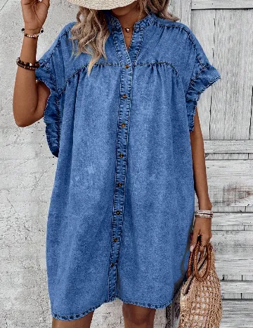 Rochie scurta SHEIN, albastru Albastru