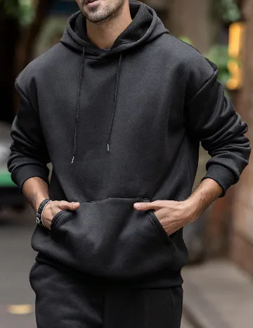 Hanorac SHEIN, negru Negru