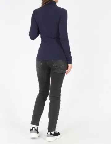 Bluza Bershka, bleumarin Albastru
