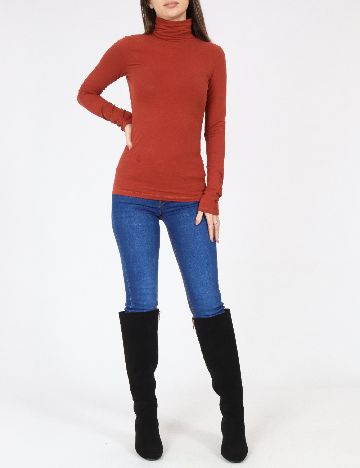 Bluza Bershka, caramiziu