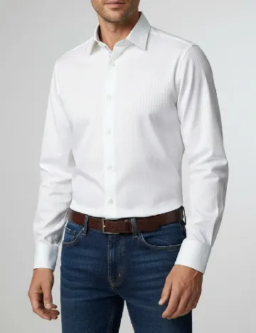 Camasa Zara, alb Alb