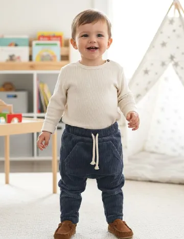 Pantaloni Zara, bleumarin Albastru