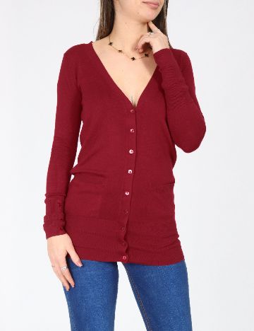 Cardigan Zara, rosu