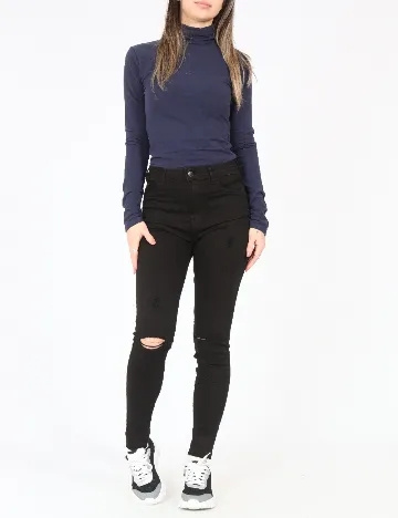 Blugi Bershka, negru Negru