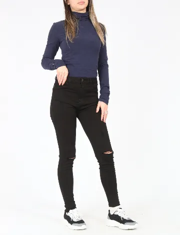 Blugi Bershka, negru Negru