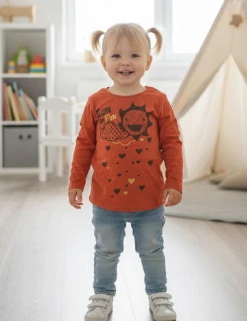 Bluza Zara, portocaliu Portocaliu