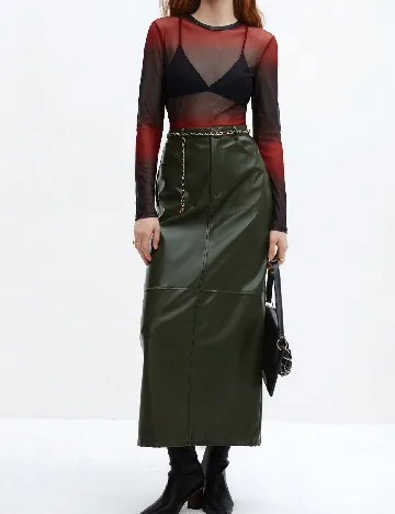 Fusta SHEIN, verde Verde