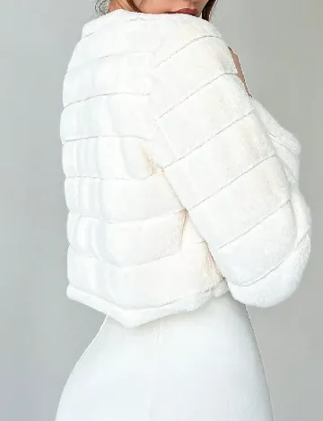 Jacheta SHEIN, alb Alb