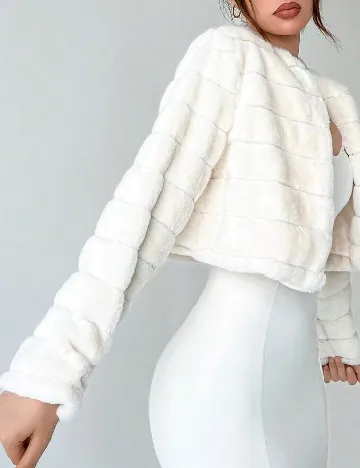 Jacheta SHEIN, alb Alb