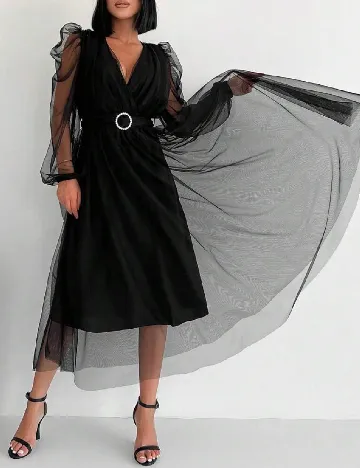 Rochie medie SHEIN, negru Negru