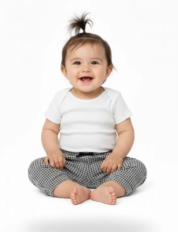 Pantaloni Zara, negru/alb Negru