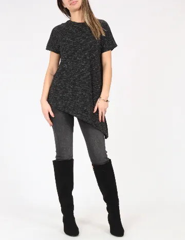 Bluza Oversize Pull&Bear, gri inchis Gri