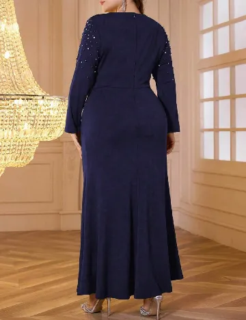 Rochie lunga SHEIN CURVE, bleumarin Albastru