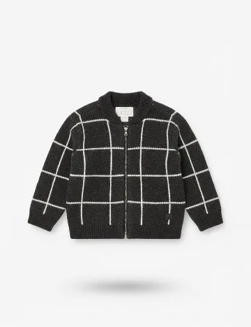 Cardigan Zara, gri inchis Gri