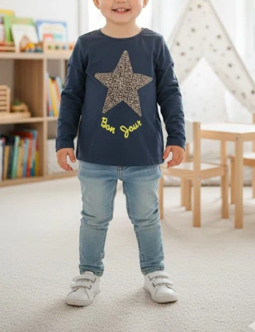 Bluza Zara, bleumarin Albastru