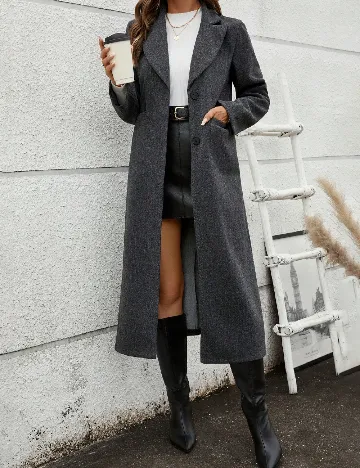 Palton SHEIN, gri inchis Gri