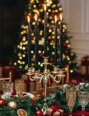 Set lumanari 4 bucati SHEIN, negru