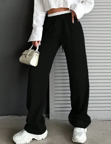 Pantaloni SHEIN, negru Negru