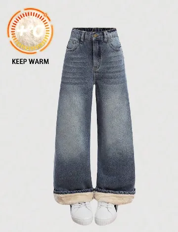 Blugi Shein Kids, albastru Albastru