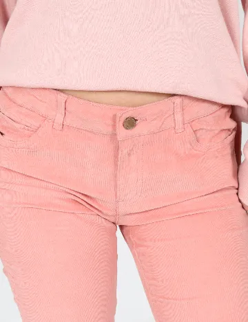 Pantaloni Zara, somon Roz