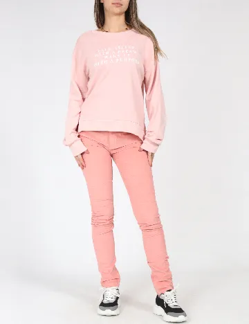 Pantaloni Zara, somon Roz