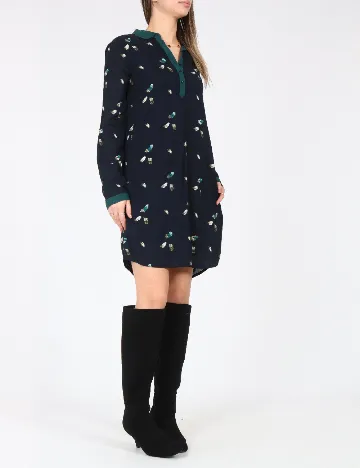 Rochie scurta Zara, bleumarin inchis Albastru