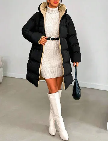 Geaca SHEIN, negru Negru