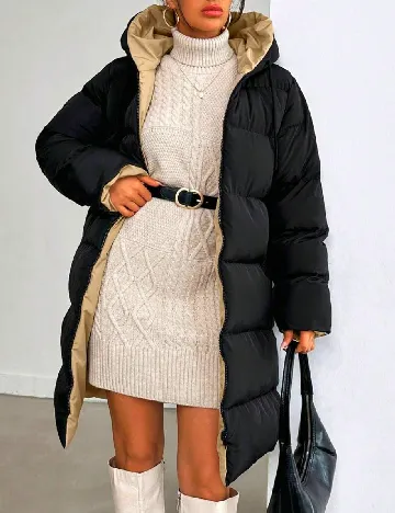 Geaca SHEIN, negru Negru