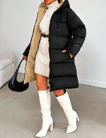 Geaca SHEIN, negru Negru