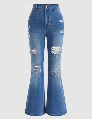 Blugi SHEIN CURVE, albastru Albastru