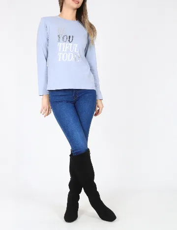 Bluza Zara, albastru Albastru