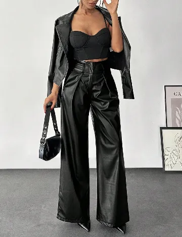 Pantaloni SHEIN, negru Negru