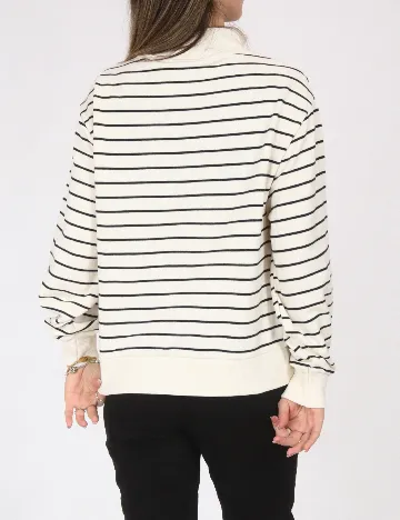 Bluza Zara, alb/negru Alb