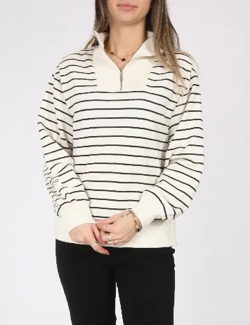 Bluza Zara, alb/negru Alb