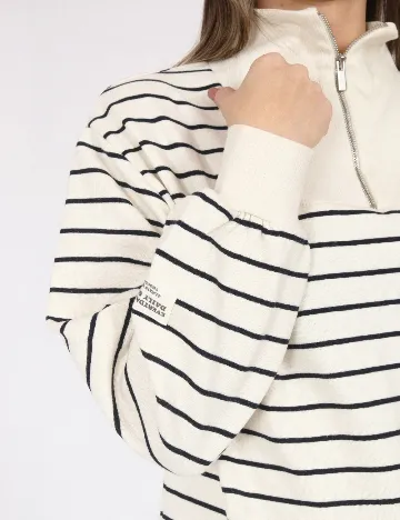 Bluza Zara, alb/negru Alb