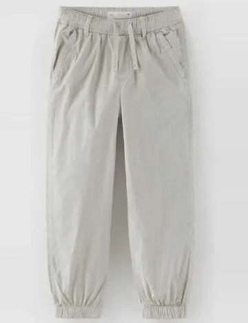 Pantaloni Zara, gri deschis Gri