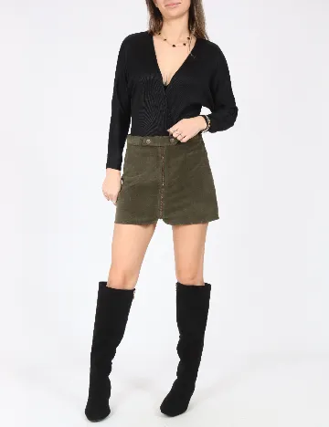 Fusta Zara, verde Verde