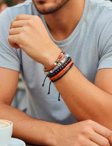 Set Bratari 5 bucati Bershka, mix culori Mix culori