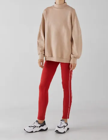 Pantaloni Bershka, rosu Rosu