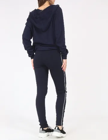 Pantaloni Bershka, bleumarin Albastru