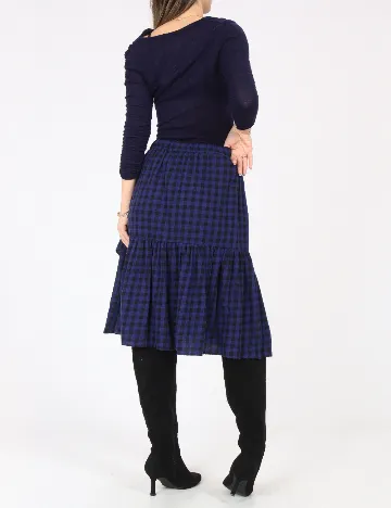 Fusta Zara, albastru/negru Albastru