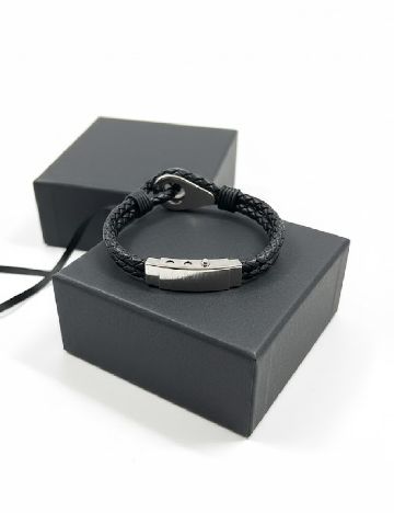 Bratara Massimo Dutti, negru