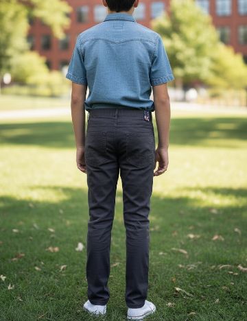 Pantaloni Zara, gri inchis