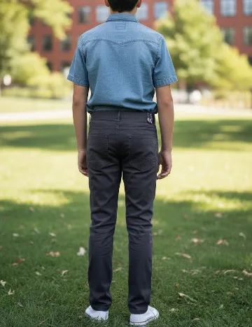 Pantaloni Zara, gri inchis Gri