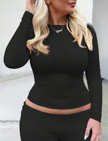 Bluza SHEIN CURVE, negru Negru