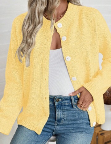 Cardigan SHEIN, galben