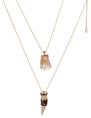 Set Coliere 2 bucati Zara, auriu Galben