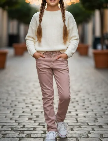 Pantaloni Zara, roz Roz