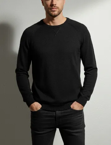 Bluza Bershka, negru Negru